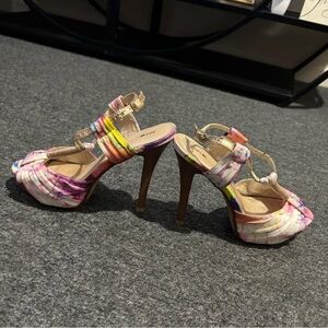 Apt. 9 Pink and Orange Stiletto Heels with Platform